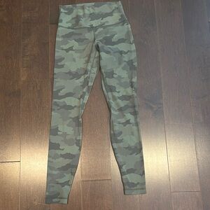 Green Camo Lululemon Align High Rise Pant 25’